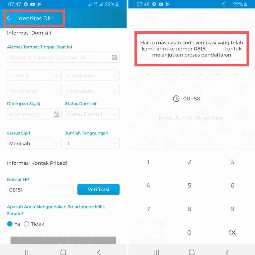 Data Alamat di Aplikasi Julo Pinjaman Online