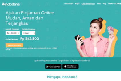 Bunga Indodana adalah 0.3% per Hari. Ini bukti dari Pengalaman Pinjam 