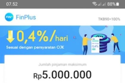 Tabel Angsuran FinPlus (2023) Syarat, Bunga