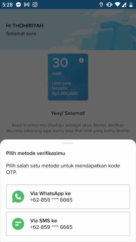 Verifikasi ke Peminjam di Kredivo