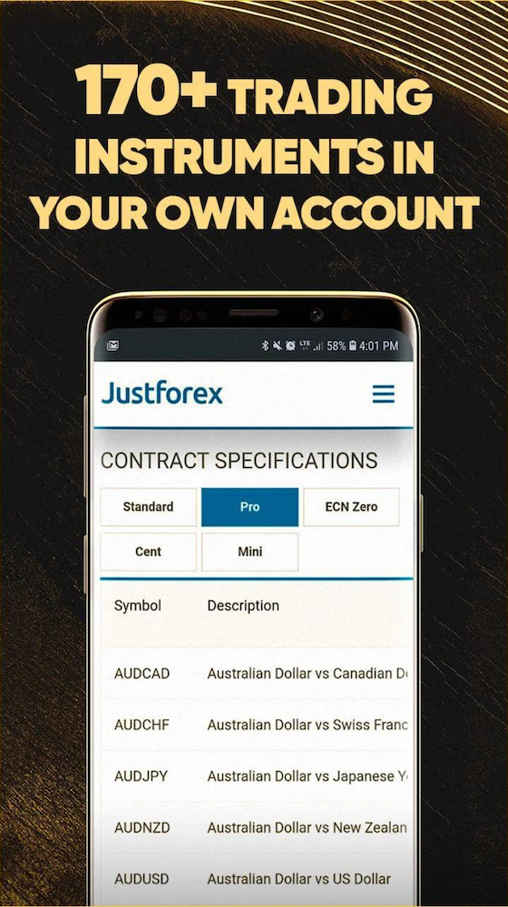 Instrumen Keuangan di Justforex