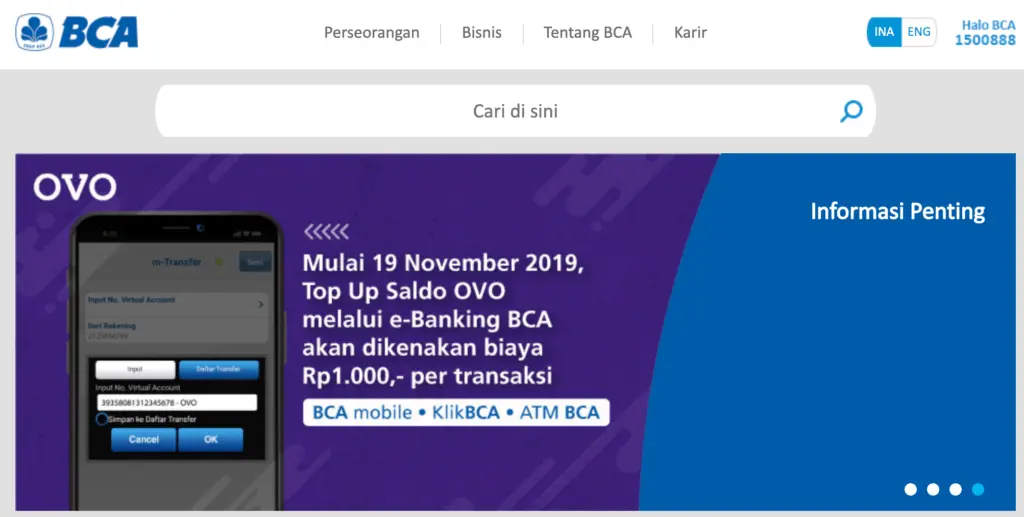  Top Up di BCA Internet Banking 