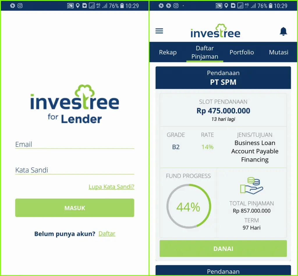 Investree for Lender - Aplikasi Investasi P2P 2019