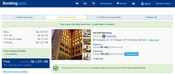 Pesan Hotel Online Booking.com