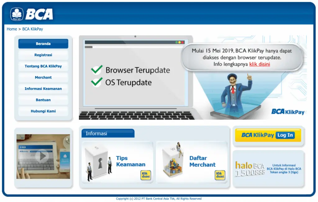 BCA KlikPay Pembayaran E-Commerce 