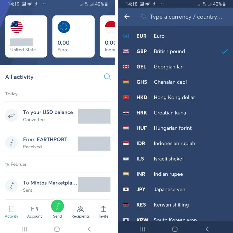 Multi Currency Account TransferWise 