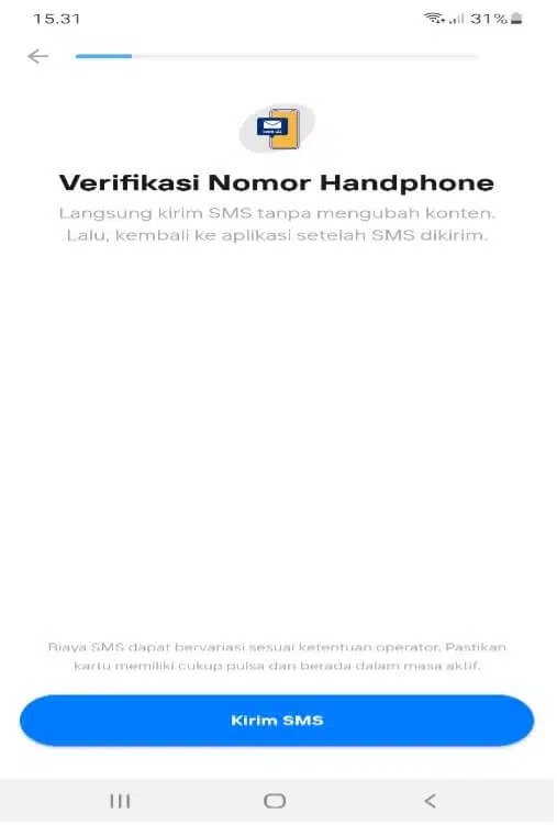 Verifikasi No Handphone