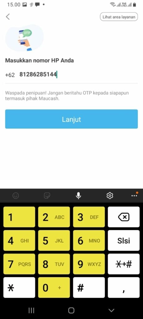 Aplikasi Maucash Pinjaman Online SMS OTP