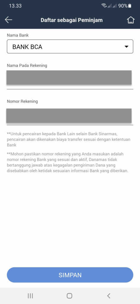 Rekening Bank Danamas Aplikasi Dana Tunai