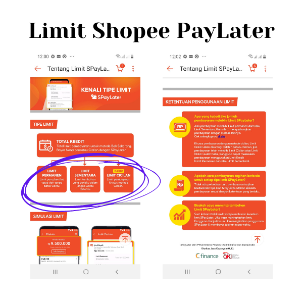 Limit di Shopee PayLater