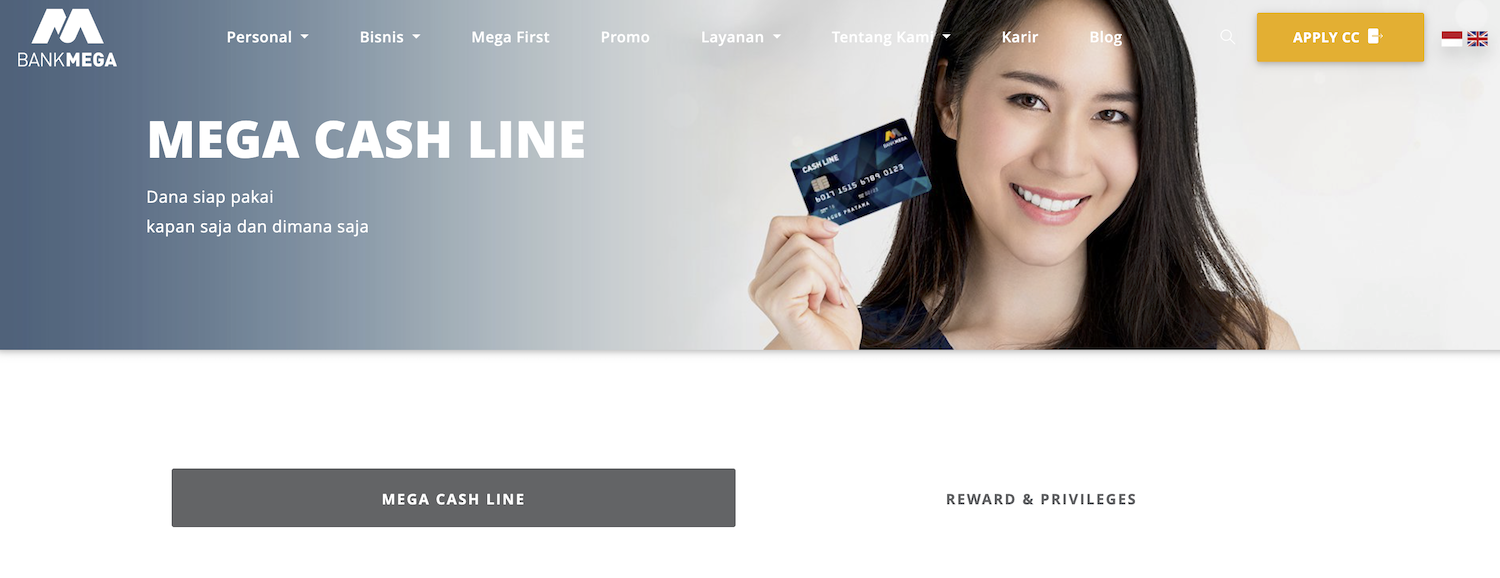 Pinjaman KTA Bank Mega Cash Line Online Tanpa Jaminan (2023)