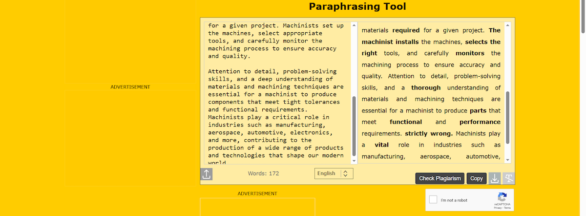 Paraphrasing Tool 2