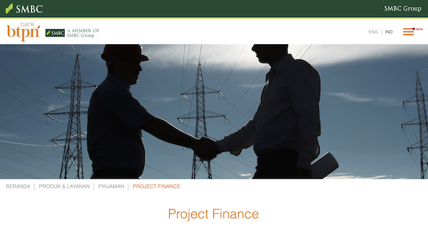 Pinjaman Project Finance Bank BTPN