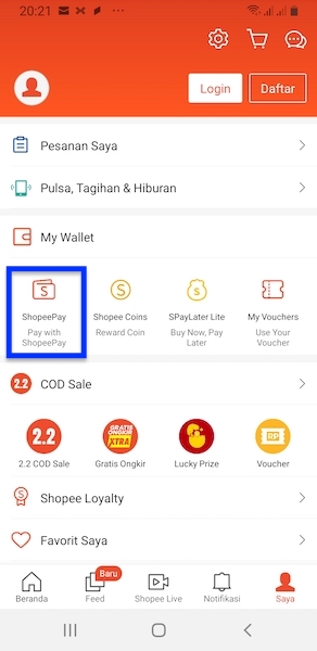 ShopeePay adalah layanan dompet digital yang ditawarkan oleh Shopee e-commerce.
