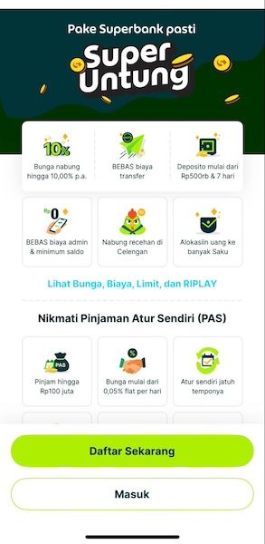 Cara Buka Akun di Superbank