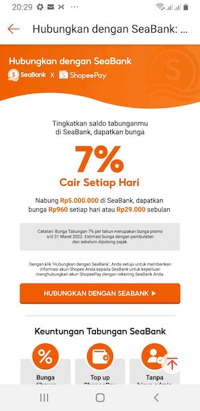 Tabungan Seabank 7%