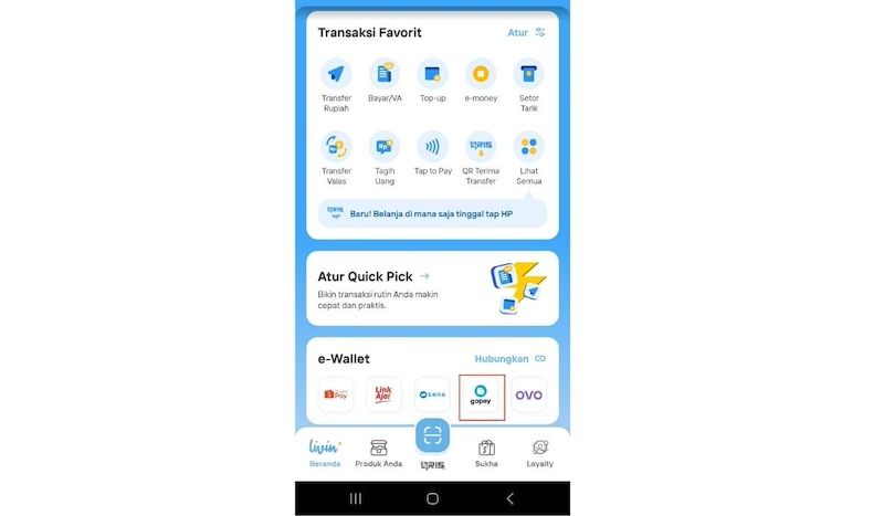 Top Up GoPay untuk Pesan Taksi Online