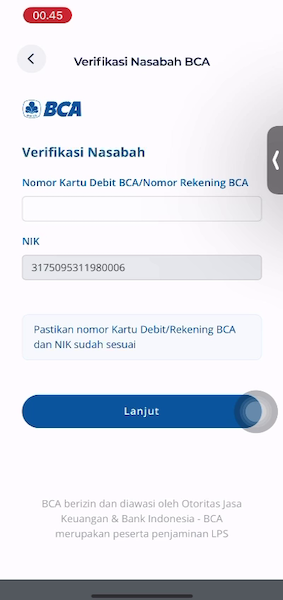 Wajib Dihubungkan dengan Rekening BCA