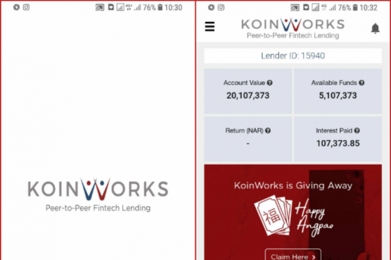 Cara Pinjam Uang di Koinworks 2022