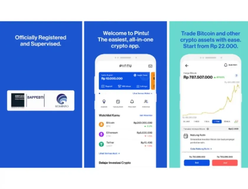 Review Pintu Crypto Aplikasi Exchange Jual Beli Bitcoin Izin Bappebti