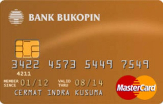 Kartu Kredit Bukopin MasterCard Gold