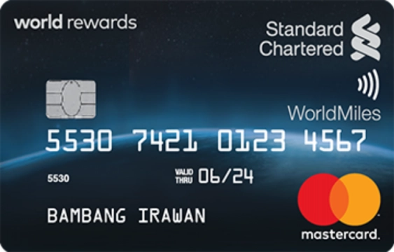 Kartu Kredit Standard Chartered MasterCard WorldMiles