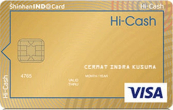 Kartu Kredit Shinhan Indo Card Hi-Cash Gold