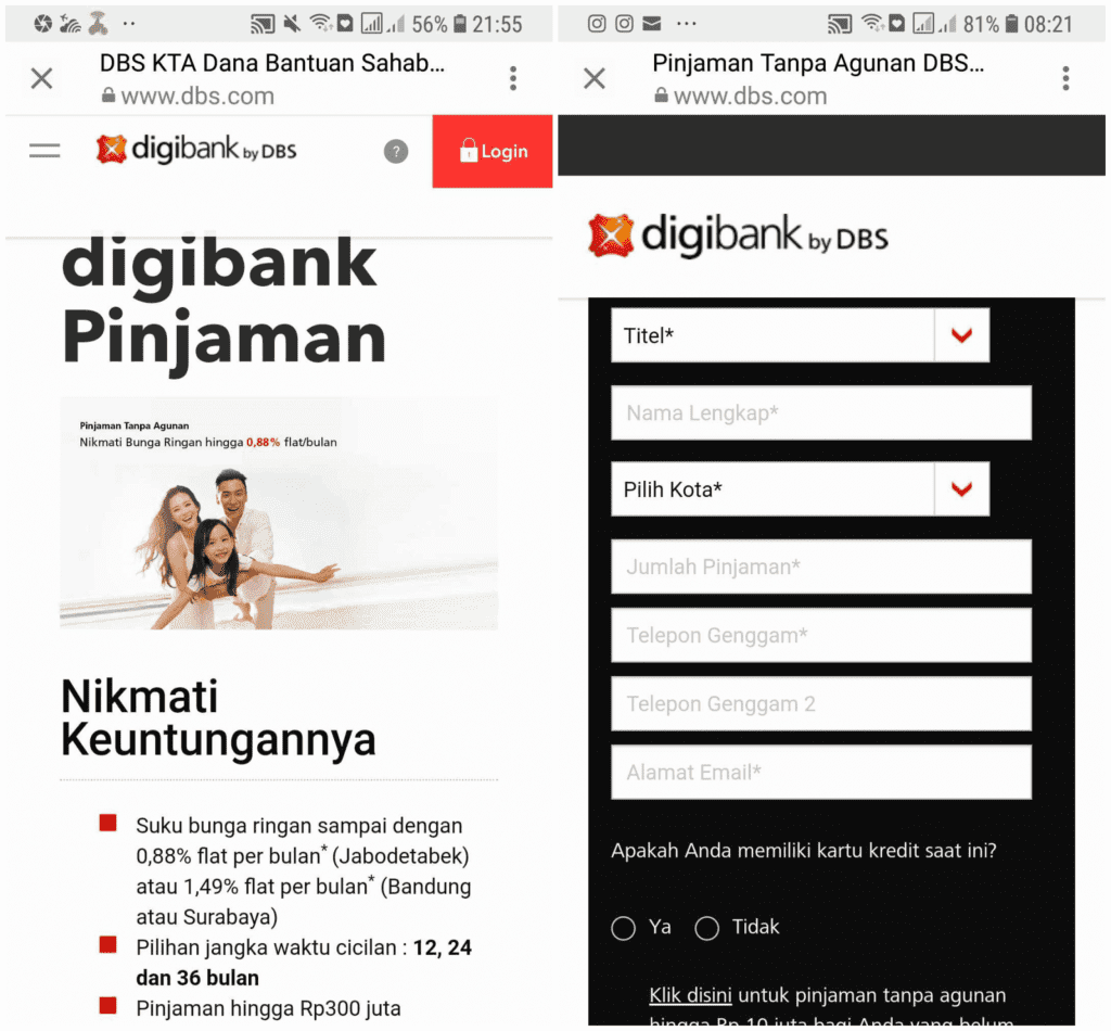 KTA Digibank DBS Pinjaman Uang Online