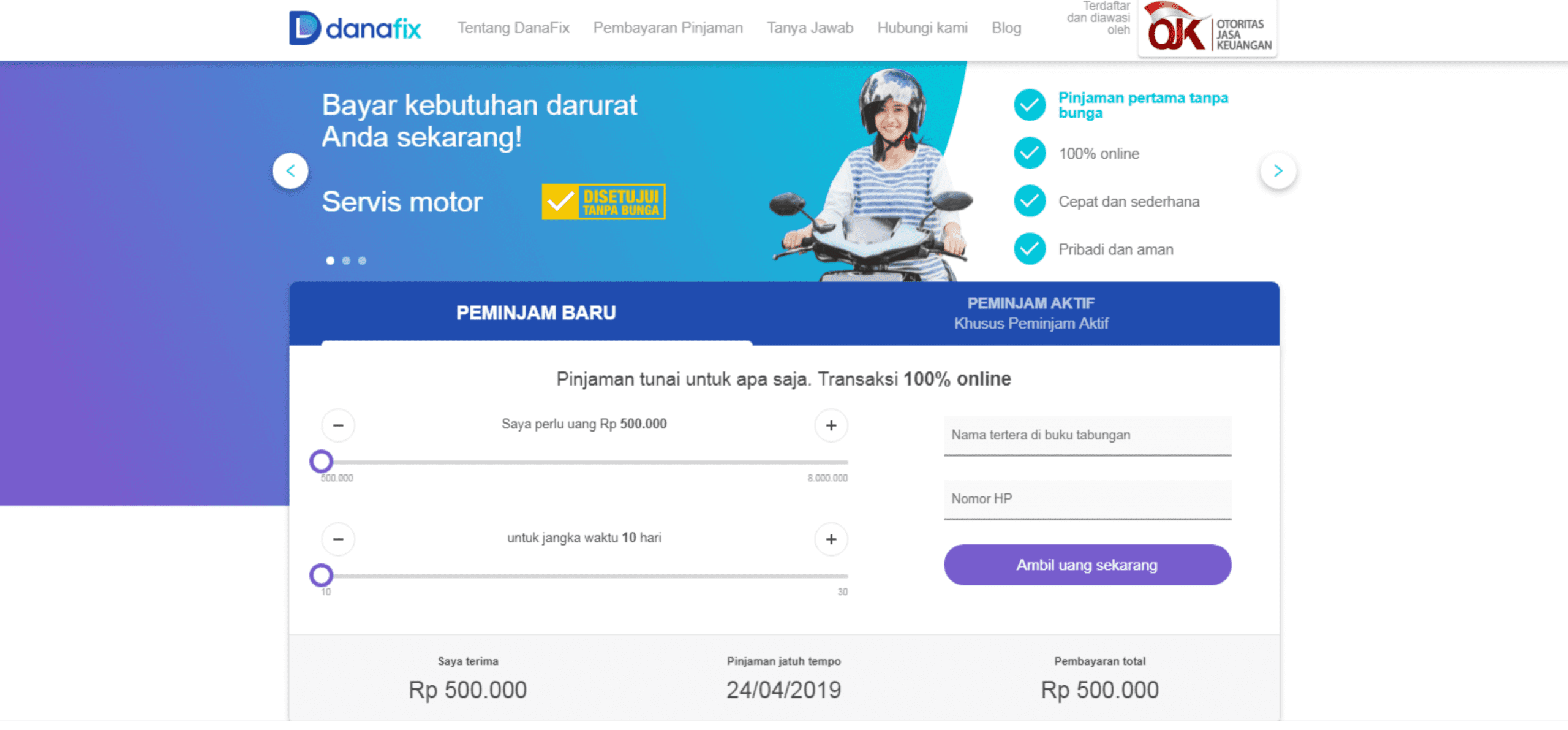 Bagi mereka yang butuh derma dana pribadi 6 Pilihan Pinjaman Online Cicilan Fintech Terpercaya (Update 2019)