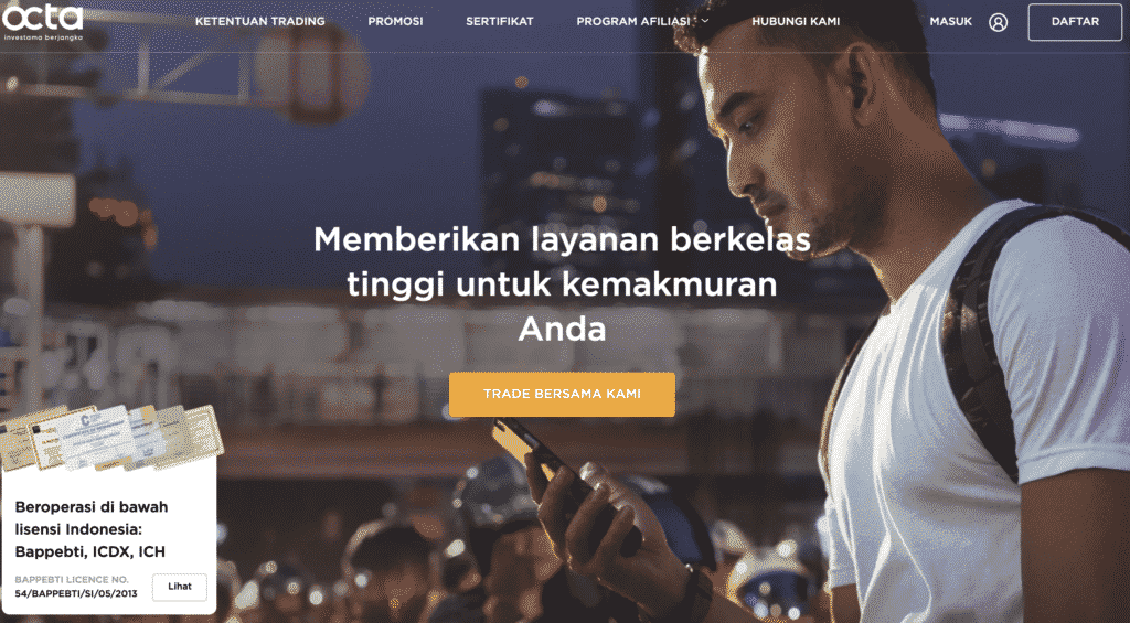 Octa Broker Forex Indonesia