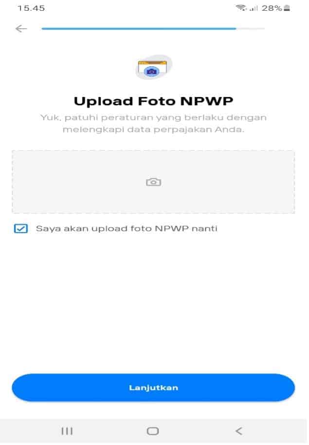 Upload NPWP