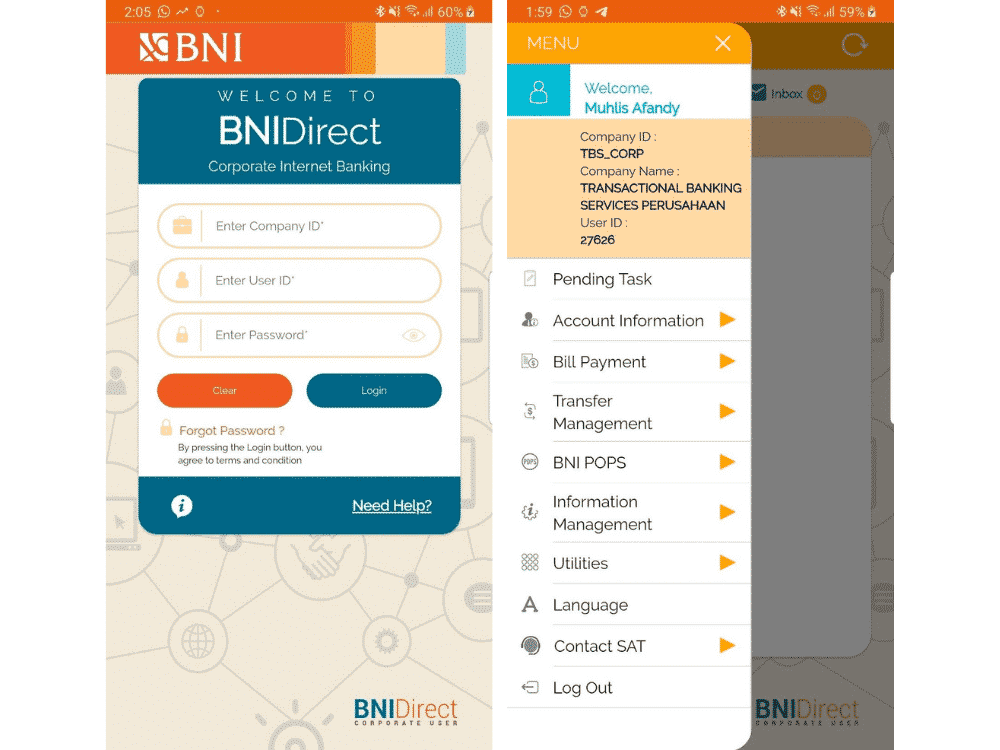 BNI Direct Internet Aplikasi Mobile Bisnis untuk Perusahaan